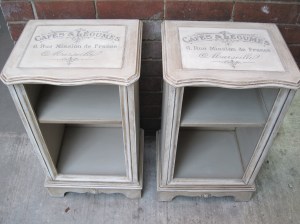 French Typography Design Bedside cabinets