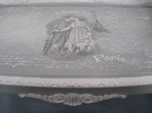 Shabby Chic Love in Paris Coffee Table