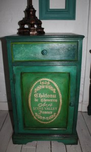 Shabby Boho Vintage Bedside Lamp Table Storage Cabinet Chest Bedroom Furniture