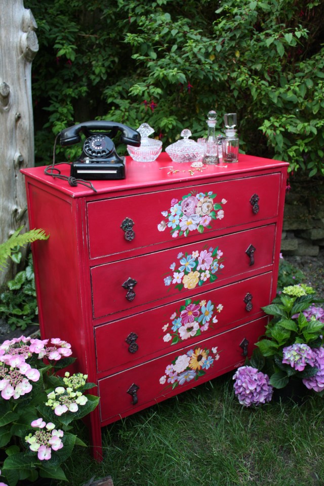 Shabby Chic Chest Of Drawers Dressing Sideboard Table Storage Vintage Antique