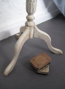 Wine table, close up detail