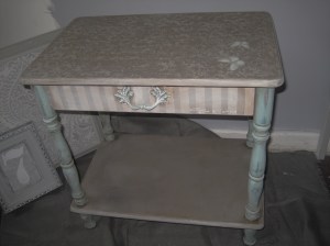 Papillons and Straps bedside cabinet