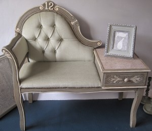 Petite Canape with love letter design