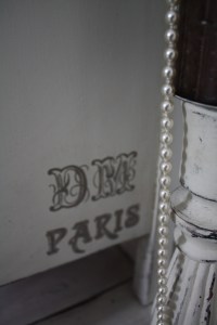 Annie Sloan French Linen on Old White