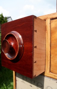  Hand turned Wooden knob. 