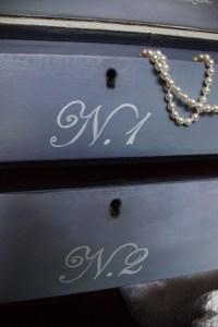 ''Aquamarine Chiffonier'' Ball and Claw Feet Antique Bureau