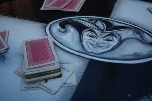 Joker hand painted detail
